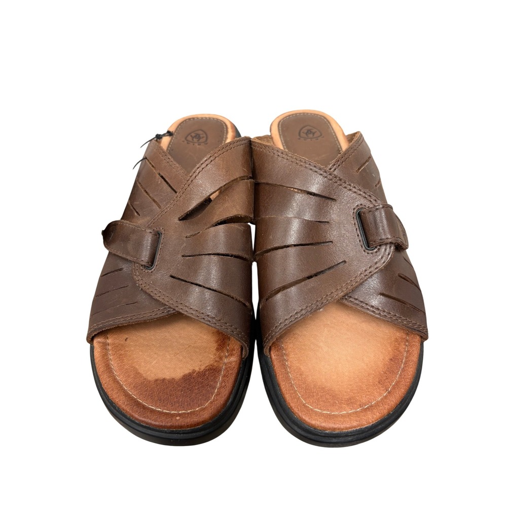 Ariat Women's 9.5B Brown Leather ATS Comfort Slide Sandals NWT